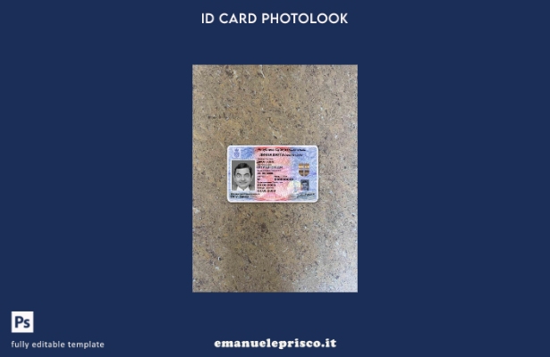 modello FRONTALE photolook ID Serbia stile verificato